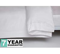 Belledorm Egyptian Cotton Duvet Cover (Super King, White) | 400 Thread Count - Oxford Edge
