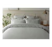 Belledorm Egyptian Cotton Flat Duvet Cover - Platinum - Single - Platinum - 100% Egyptian Cotton
