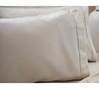 Belledorm Egyptian Cotton Housewife Pillowcases - 2 Pack - 200 Thread Count - 51cm x 76cm (Oyster)