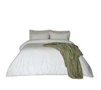 Belledorm Egyptian Cotton Plain Duvet Cover - White - King - White - 100% Egyptian Cotton