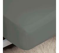Belledorm Egyptian Cotton Thread Count 200 Slate Fitted Sheet - SNG, SLATE