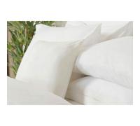 Belledorm Faux Suede Filled Cushion - White - One Size - White - 90% Polyester/10% Spandex