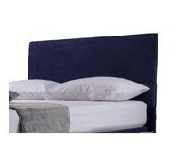Belledorm Faux Suede Headboard Cover - Navy - King - Navy - 90% Polyester/10% Spandex