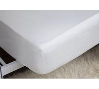 Belledorm Fitted Sheet Ultra Deep 46cm (18 inch) - 200 Thread Count (White, Double)