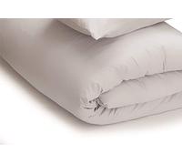 Belledorm Grey Duvet Cover, 200 Thread Count Percale (Double, Cloud)
