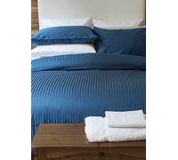 Belledorm Hotel Collection 540 Thread Count Egyptian Cotton Stripe Bed Linen Navy