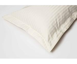 Belledorm Hotel Suite Satin Stripe - 4 PACK Oxford Pillowcases (Ivory) | 540 Thread Count