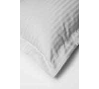 Belledorm Hotel Suite Satin Stripe 540 Thread Count Oxford Pillowcase in Light Grey Belledorm Light Grey