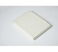 Belledorm Hotel Suite Satin Stripe - Flat Sheet - 540 Thread Count (Ivory, Double)