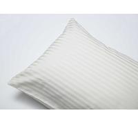 Belledorm Hotel Suite Satin Stripe - Housewife Pillowcase Pair - 540 Thread Count (Ivory)