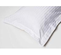 Belledorm Hotel Suite Satin Stripe - Oxford Pillowcase (White) | 540 Thread Count
