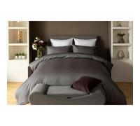 Belledorm Hotel Suite Stripe Duvet Cover Set - Charcoal - King - Charcoal - 100% Mixed