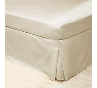 Belledorm Ivory Platform Base Valance Sheet, 200 Thread Count Percale (4ft Double)