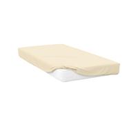 Belledorm Jersey Cotton Deep Fitted Sheet - Ivory - Ivory - Narrow Double - 100% Jersey