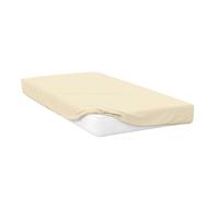 Belledorm Jersey Cotton Fitted Sheet - Ivory - Ivory - Cot