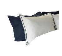 Belledorm Savoy Oxford Pillowcase - Navy - 76cm x 51cm - Navy - 80% Cotton/20% Egyptian Cotton
