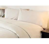 Belledorm Soft Brushed Cotton Fitted Bed Sheet with matching FREE 2 x Pillow cases, 100% Brushed cotton Flannelette, 30cm depth, cosy, warm comfortable bedding set (King Size, Grey)