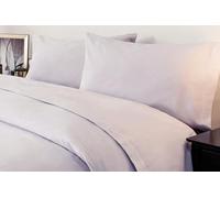 Belledorm Soft Brushed Cotton Fitted Bed Sheet with matching FREE 2 x Pillow cases, 100% Brushed cotton Flannelette, 30cm depth, cosy, warm comfortable bedding set (King Size, Heather Purple)