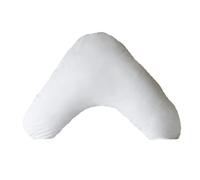 Belledorm V Shape Micro Down Hotel Suite Luxury Filled Cushion White (38Cm X 81Cm)