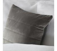Belledorm Verona Filled Cushion - Charcoal - One Size - Charcoal - 100% Faux Suede