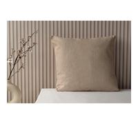 Belledorm Waffle Stripe Cushion Cover - Latte - One Size - Latte - 100% Cotton