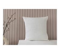 Belledorm Waffle Stripe Cushion Cover - Vanilla - One Size - Vanilla - 100% Cotton