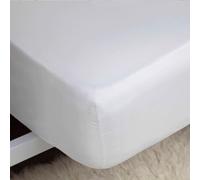 Belledorm White Egyptian Cotton Fitted Sheet 1000TC - KING, WHITE