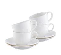 Belleek Living Erne Espresso Cup & Saucer Set of 4