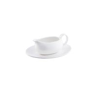Belleek Living 'Erne' Sauce Boat & Tray in White Belleek Living White