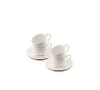 Belleek Living 'erne' Teacup & Saucer Set Of 4 In White White One Size