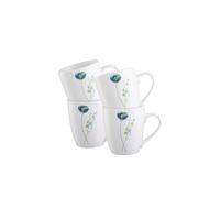 Belleek Living Indigo Bloom Set of 4 Mugs Belleek Living Multicolor
