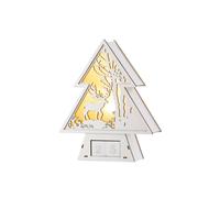 Belleek Living Reindeer Advent Wooden LED in Ivory | Size: 10 inches Belleek Living Ivory 10 inches