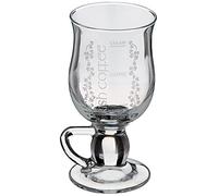 Belleek Pottery Galway Crystal Irish Coffee Glasses, 5.7-Inch, Clear, Set of 2