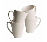 Belleek Pottery Ripple 4 Piece Mug Set, 4 Count (Pack of 1)