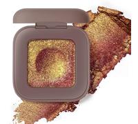 BelleFlair 1Pc Duochrome Single Eyeshadow, Burgundy Gold Glitter Eyeshadow, Sparkly Shimmer Cream Eye Shadow, Holographic Eye Glitter, High Pigment Chameleon Color Shift for Rave Party Makeup