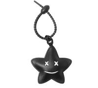 BelleFlair Black Star Bag Charms For Handbags, Cute Leather Keychain Accessories For Women, Handmade Y2K Handbag Accessories, Cool Aesthetic Purse Charm, Funny Gifts And Car Handbag Accessory.