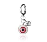 BelleFlair Goth Keychain Horror Eyeball Bag Charm Evil Eye Keyring, Cool Purse Accessories with Funny Decor, Halloween Gifts for Men Women, Gothic Horror Decor Accessories