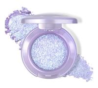 BelleFlair Holographic Glitter Eyeshadow, Shimmer Sparkly White Cream Pigment, Multichrome Chameleon Metallic Eye Shadow Glitter, Bouncy Texture, Long Lasting Iridescent Highlighter(Blue Purple)