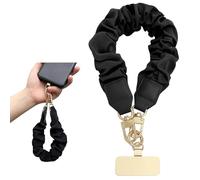 BelleFlair Universal Phone Lanyard Wrist Strap with Anti Theft Patch, Elastic Cute Scrunchie Wristband, a Mobile Charm for Cell Phones, Stylish Hand Wristlet for Women