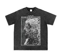 Bellelement Retro Video Game T-Shirt Game Character Graphic T-Shirt Game Fan Tee, Black, S-M