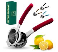 Bellemain Citrus Juicer | Metal Lemon Squeezer | Lime and Lemon Juicer Stainless Steel with Silicone Handles | Manual Juicer, Citrus Squeezer, Hand Held Juicer | Bar Juicer for Bartender Accessories