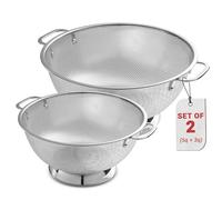 Bellemain Micro-Perforated Stainless Steel Colander-Dishwasher Safe (3 QT and 5 QT)