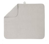 Bellemain XL Dish Mat Microfiber Dish Drying Mat, Super absorbent (Light Grey, 16" x 18")