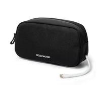 BELLEMOND「Totono+」| Cord Organizer Tech Pouch | Travel Electronics Organizer Case for Cables & Chargers | Hidden AirTag Slot & Cable Pass-Through | Designed in Japan | Sumi Black