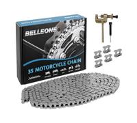 Belleone #35 Roller Chain 10 Feet -320 Links #35 Chain with Chain Breaker & 5 Connecting Links for Go Karts, Motorcycles, Mini Bikes, Bycicles, Other Home and Industrial Machinery