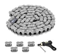 Belleone 428H Motorcycle Chain 104 Links with Chain Breaker, Heavy Duty Drive Chain for 50cc 70cc 90cc 110cc 125cc ATV, Dirt Bike, Mini Bike, Scooter, Pit Bike, Go Kart Chain with 5 Free Master Links