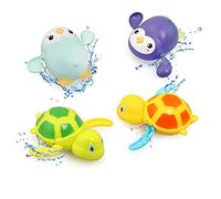 BelleStyle Baby Bath Toys, 4 Pcs Baby Bath Tub Toys Wind-up Toys Paddling Pool Toys Floating Swimming Ducks & Turtles Water Toys, Bathtub Toys Shower Toys Pool Toys for 1 2 3 4 Years Old Boys Girls