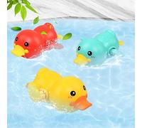 BelleStyle Baby Bath Toys, Bathtub Toys, Wind Up Paddling Pool Toys Set, Floating Swimming Ducks for Boys Girls 1 2 3 Years Old, Baby Shower Bathtime Fun Water Toys Pack of 3