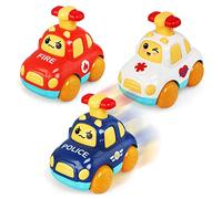 BelleStyle Baby Toy Cars, 3Pcs Press and Go Baby Toy Cars for Toddler, Car Toys Set Early Educational Toys Gifts for Kids Boys Girls