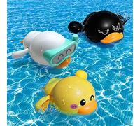 BelleStyle Bath Toys for Kids,Baby Wind Up Bath Toys,Swimming Water Floating Duck Clockwork Bathtub Pool Toy Game for 1 2 3 4 Year Old Boys Girls Toddlers Baby Bath Time